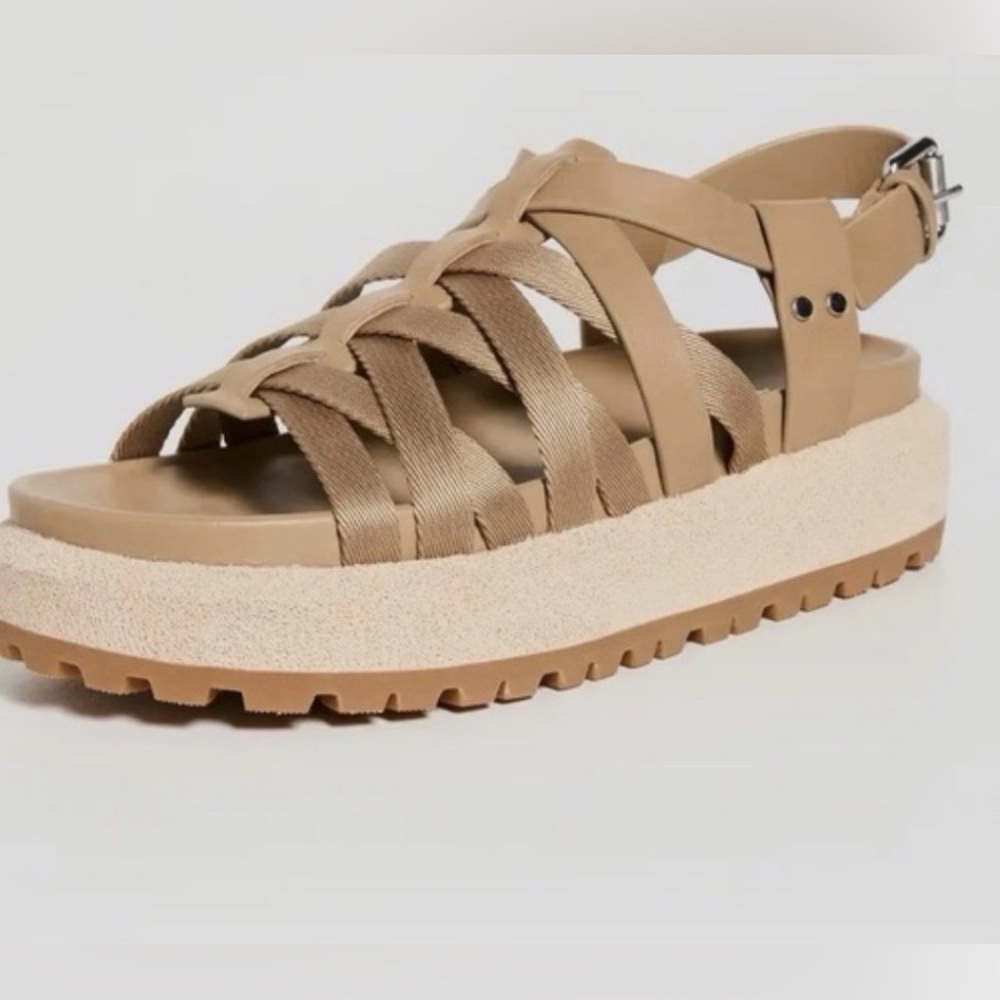 NEW Rag and Bone Park Sandal Biscotti military Beige Size 36 US6 Retail $360.00